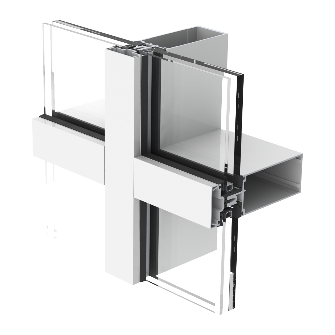 ES-7525 Stick Curtain Wall — Impact & Blast
